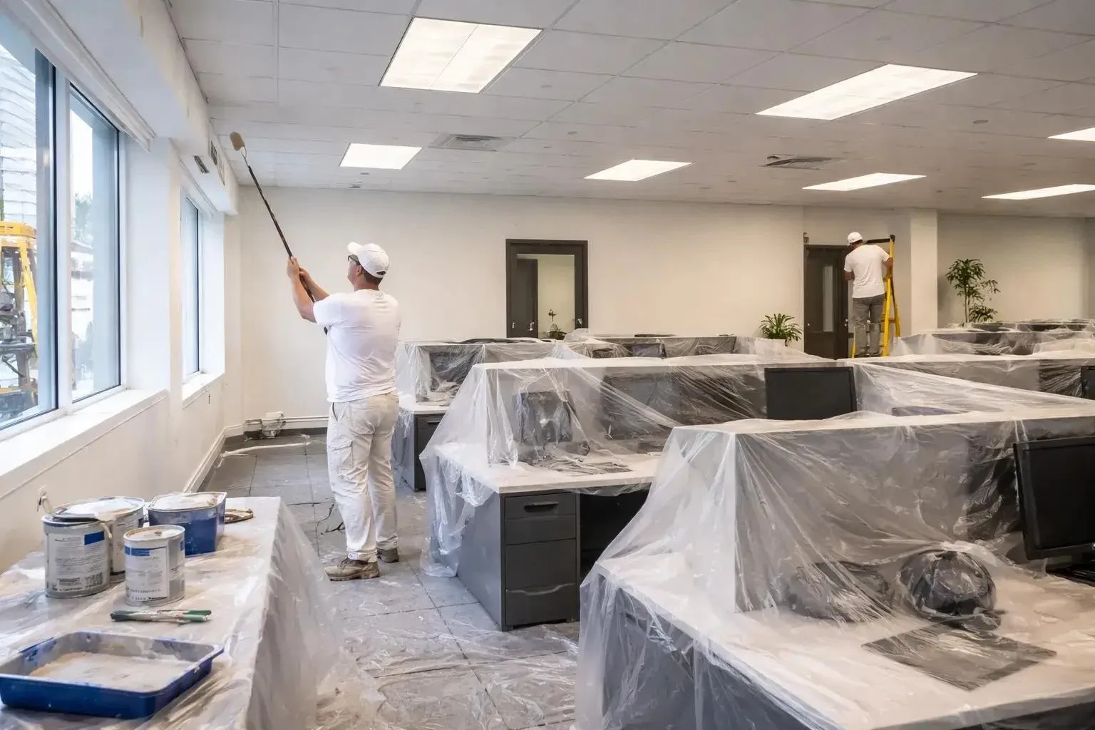 Commercial painting project by Superior Plus Painting
