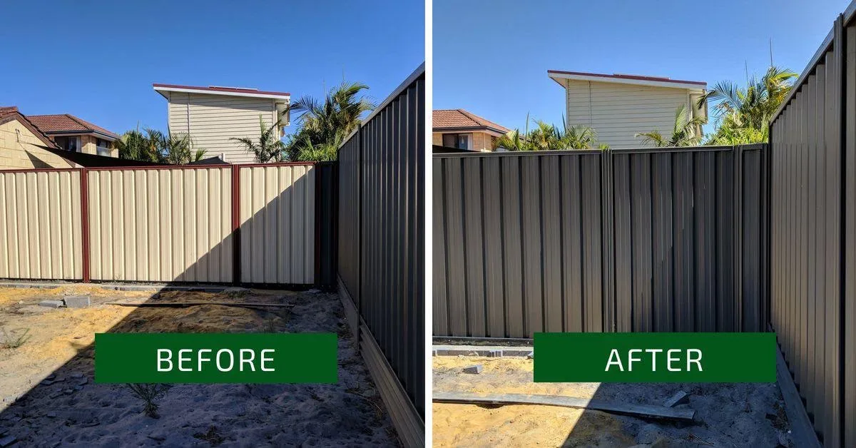 Fence painting project by Superior Plus Painting