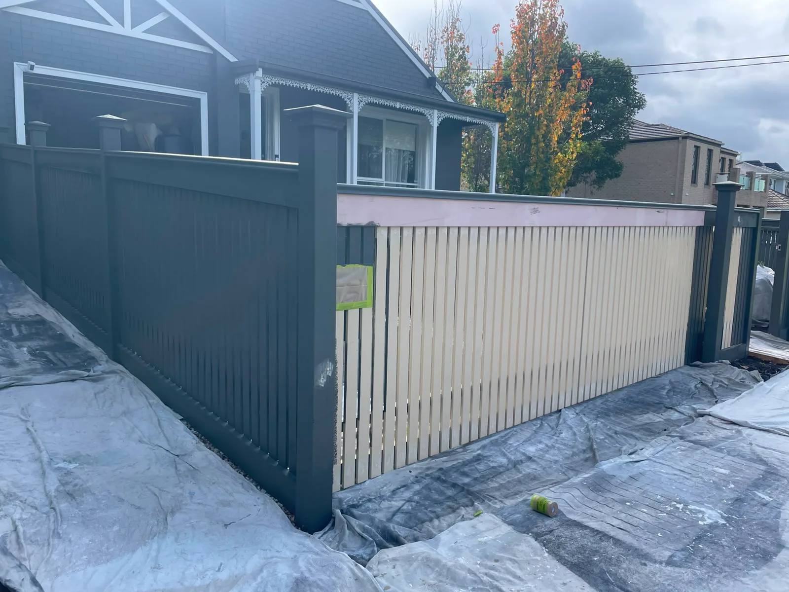 Fence painting project by Superior Plus Painting