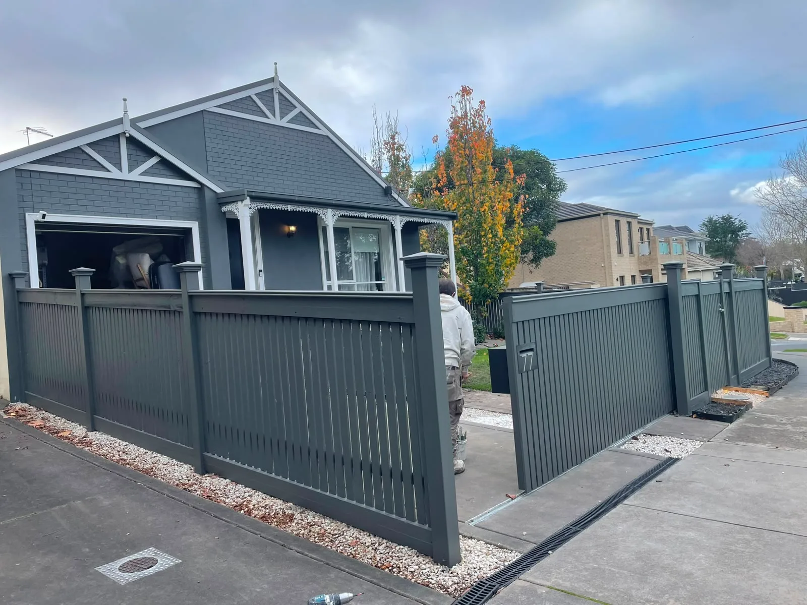 Fence painting project by Superior Plus Painting
