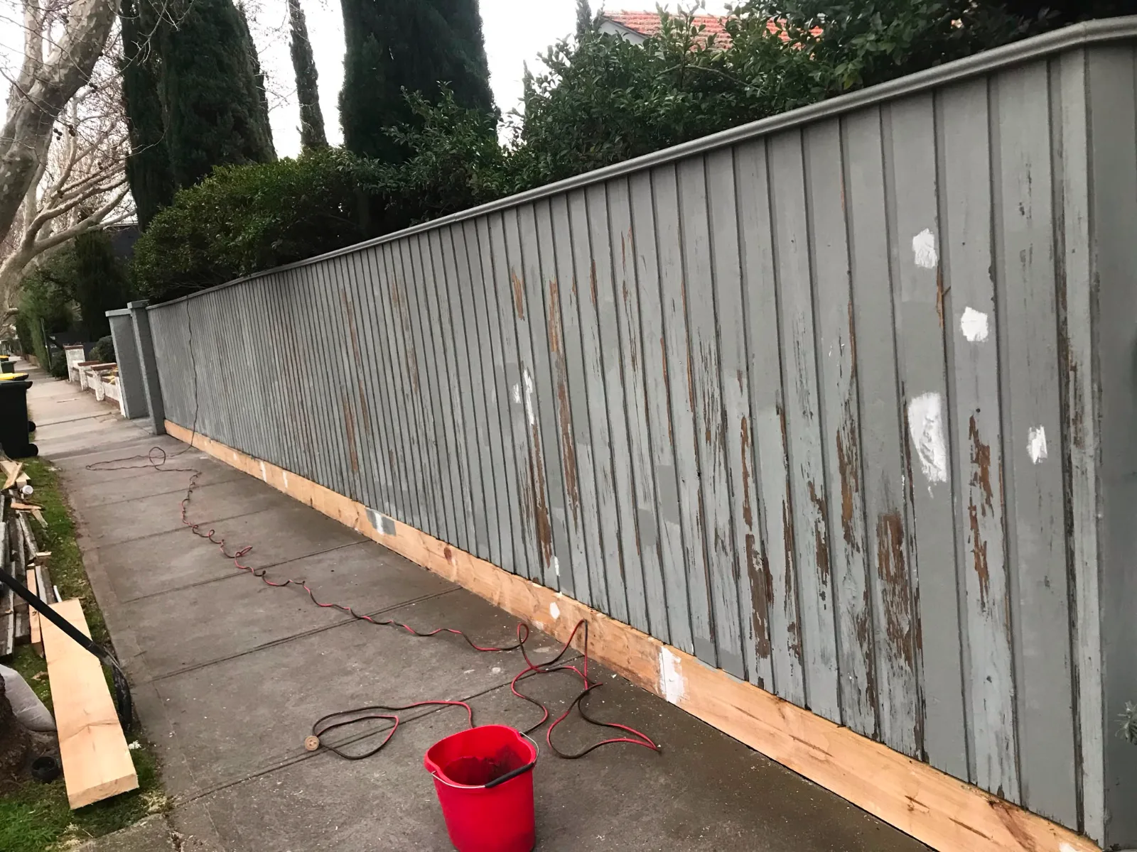 Fence painting project by Superior Plus Painting