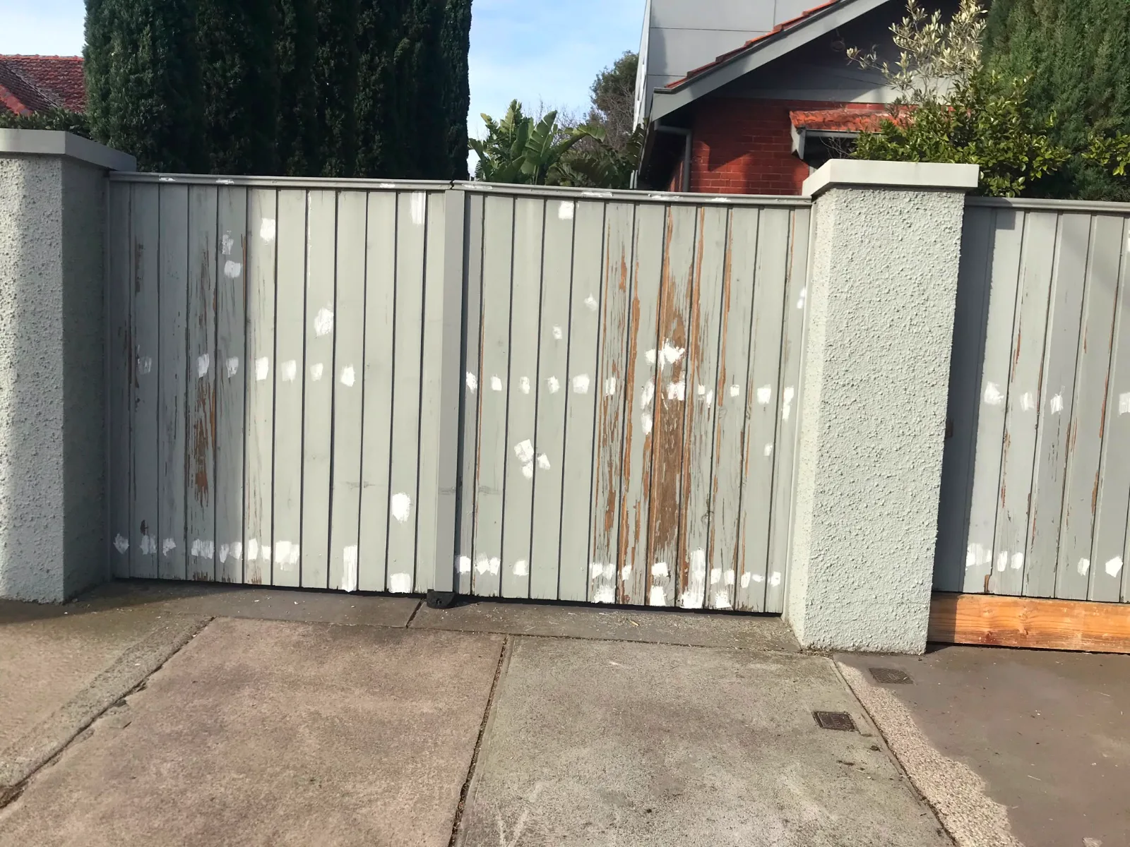 Fence painting project by Superior Plus Painting