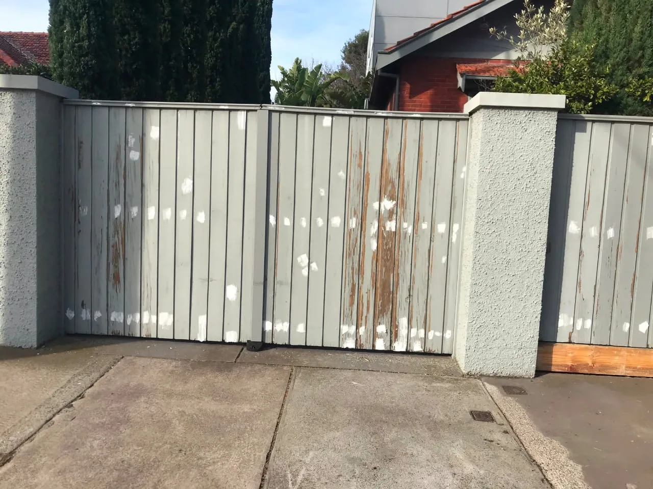 Fence painting project by Superior Plus Painting