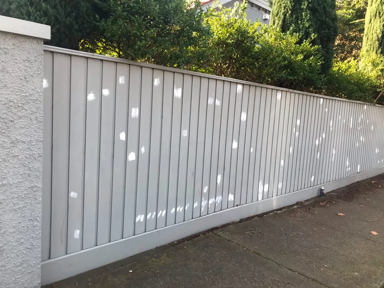Fence painting project by Superior Plus Painting